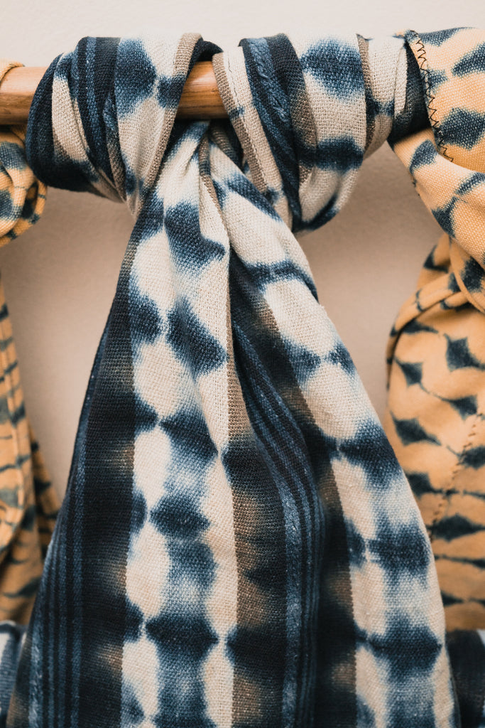 Large Shibori batik scarf