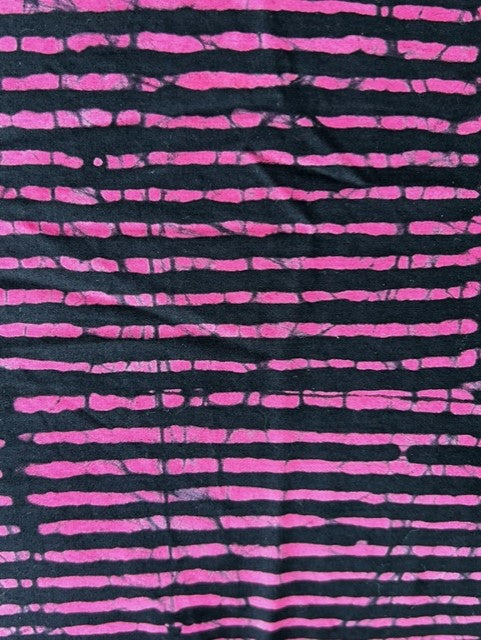 Queen size mudcloth bed bundle in pink and black
