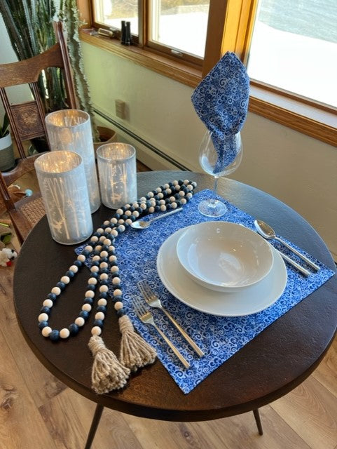 Snow Christmas or Hanukkah Holiday Napkins